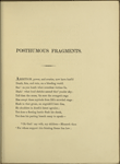 Posthumous Fragments of Margaret Nicholson, late 19th c. reprint, with mounted autograph receipt signed from P. B. Shelley to John Slatter, 23 March 1811