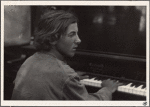 Henry Cowell playing the piano