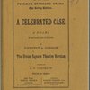 A celebrated case