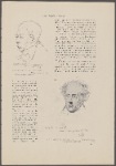 Portrait sketch of Sir Walter Scott by Horace Vernet (never previously published) ; Portrait sketch of Chateaubriand by Horace Vernet (never previously published).