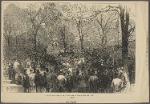 Unveiling the statue of Sir Walter Scott in Central Park, New York.