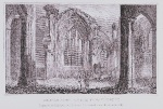 Melrose Abbey, Interior from the west