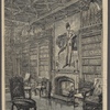 The library, Abbotsford, with portrait of Sir W. Scott's eldest son.