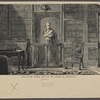Bust of Sir Walter Scott in the library at Abbotsford.