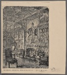 The library, Abbotsford, with portrait of Sir W. Scott's eldest son.
