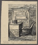 The study, Abbotsford, with Sir W. Scott's chair and writing table.
