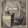The study, Abbotsford, with Sir W. Scott's chair and writing table
