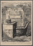 The study, Abbotsford, with Sir W. Scott's chair and writing table