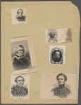 Sheet with 6 images of General Winfield Scott in uniform
