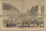 Burial of Scott--services at the grave, in West Point Cemetery.