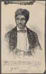 "Dred Scott--photographed by Fitzgibbon of St. Louis."--This portrait appeared in Vol. IV, June 27th, 1857, and illustrated the most celebrated slave case ever tried. The case was concerning the freedom of a negro who had gone to a free state and returned to a slave state. It was carried to the Supreme Court, where chief Justice Taney said the southern belief was that a negro had no rights which a white man was bound to respect.