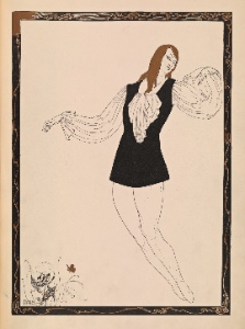 Vaslav Nijinsky; an artistic interpretation of his work in black, white and gold