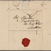 Autograph letter signed to Thomas Charters, 24 November 1815