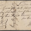 Bill of exchange signed, from Thomas Charters