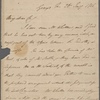 Autograph letter signed to Percy Bysshe Shelley, 26 January 1816