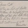 Autograph letter signed to Percy Bysshe Shelley, 26 January 1816