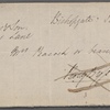 Autograph check signed to Brooks, Son and Dixon, 27 January 1816