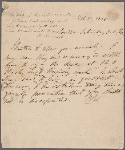 Autograph letter signed to William Godwin, 17 February 1816