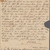 Autograph letter signed to William Godwin, 21 February 1816