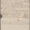 Autograph letter signed to William Godwin, 26 - 27 February 1816