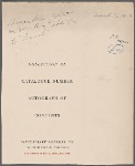 Autograph note, third person, to William Bryant, 7 March 1816