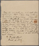 Autograph letter unsigned to William Godwin, 16 March 1816