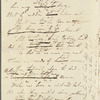 Holograph poem, "Fare Thee Well"