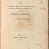 First edition of Adonais, with tipped-in autograph letter signed to William Bryant, 20 March 1816