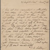 Autograph letter signed to William Godwin, 21 March 1816