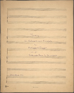 Revery : for violoncello and pianoforte