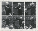 Six small pictures of Toscanini conducting