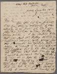 Autograph letter signed to R. W. Hayward, 24 June 1816