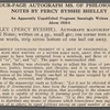 Holograph essay (fragments), "Speculations on Morals"