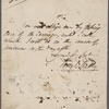 Autograph letter signed to Thomas Charters, ?10 September 1816
