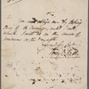 Autograph letter signed to Thomas Charters, ?10 September 1816