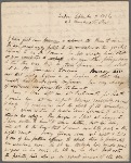 Autograph letter signed to Lord Byron, 11 September 1816