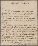 Autograph letter signed to John Evans, 4 December 1812