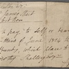 Autograph note signed to William Whitton, 23 June 1814