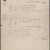 Itemized tailor bill for Percy Bysshe Shelley, 25 March 1811
