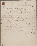 Itemized tailor bill for Percy Bysshe Shelley, 25 March 1811