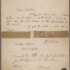 Autograph letter and IOU to Joseph Godwin, with autograph receipt signed T. Sanders, 30 March 1810