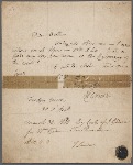 Autograph letter and IOU to Joseph Godwin, with autograph receipt signed T. Sanders, 30 March 1810