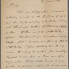 Autograph letter to William Bryant, 11 June 1816