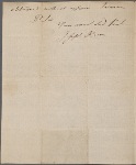 Autograph letter to William Bryant, 11 June 1816