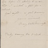 Autograph letter signed to Reverend Henry Dyson Gabell, ?9 February - ?15 April 1787