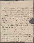 Autograph letter signed to Reverend Henry Dyson Gabell, [9-19 October 1787]