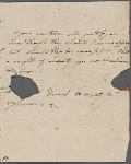Autograph letter signed to Reverend Henry Dyson Gabell, [9-19 October 1787]
