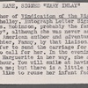 Autograph letter signed to Mary Robinson, [circa late 1796]