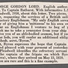 Autograph letter signed to Captain Walter Bathurst, 29 May 1810