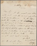 Autograph letter signed to Martin Archer Shee, 15 April 1814